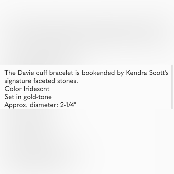 Kendra Scott Davie Cuff Bracelet - Picture 11 of 11